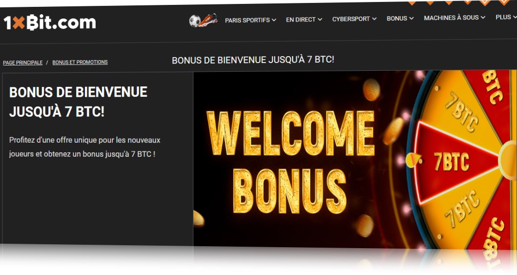 Le méga bonus de 7 BTC